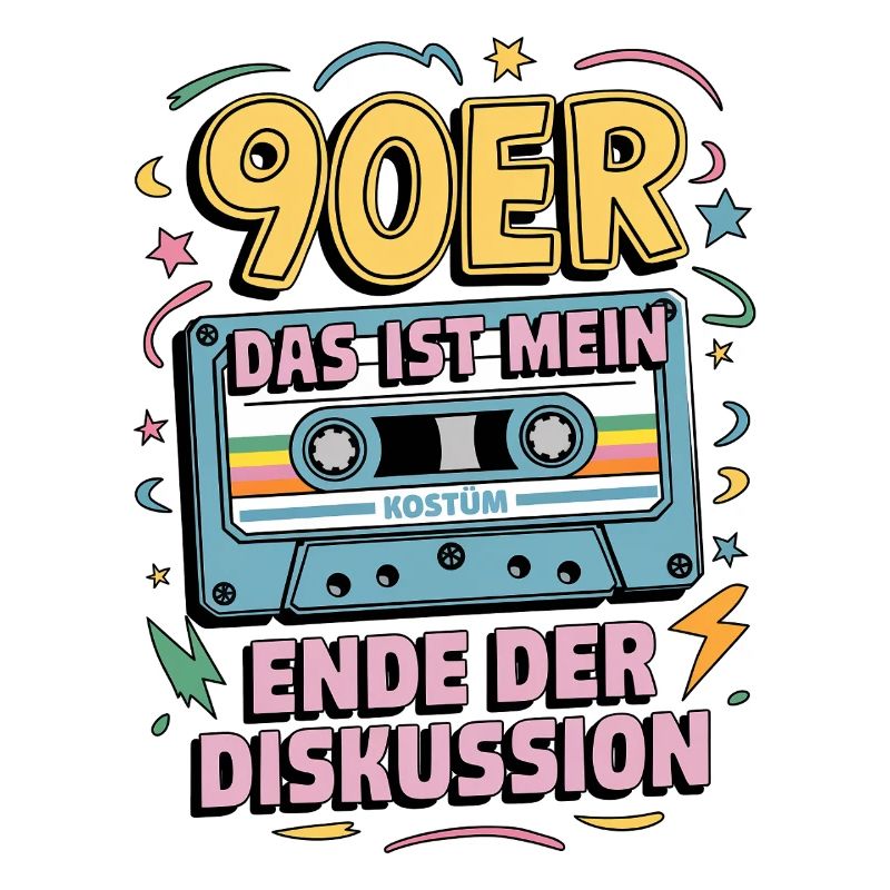 Das ist mein 90er Kostüm Ende der Diskussion