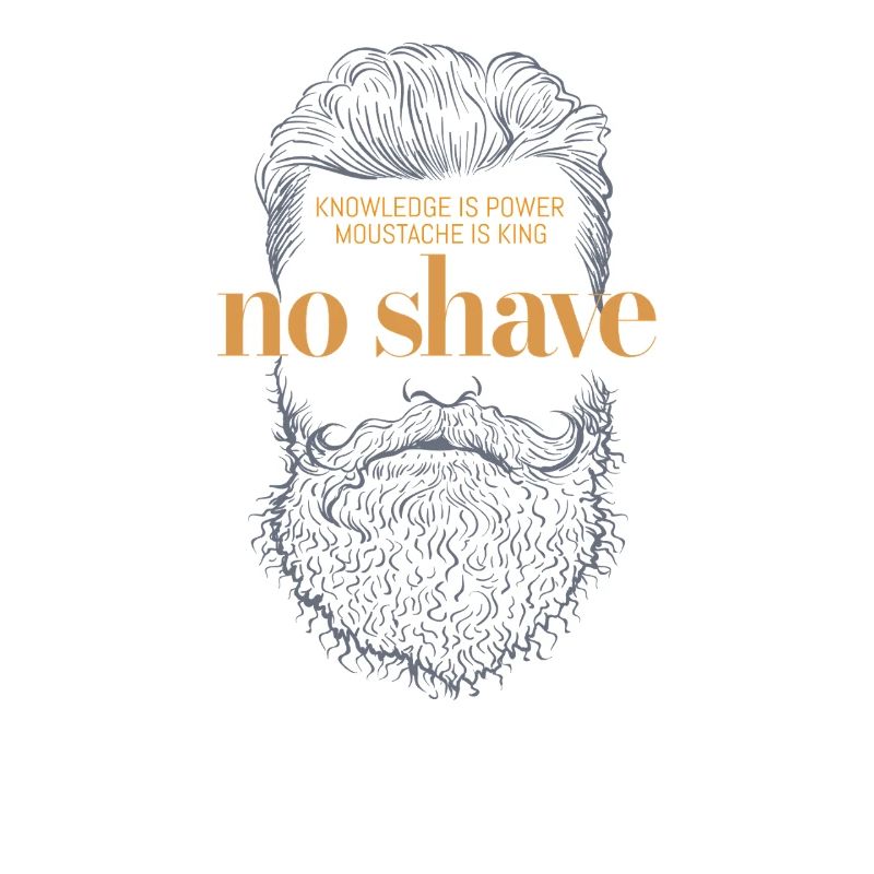 No Shave Beard Grafikdesign No Shave Beard Graphic