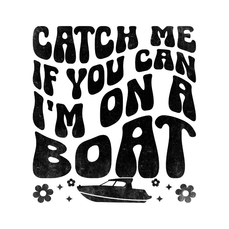 Fang mich, wenn du kannst, ich bin auf einem Boot Paddelboot