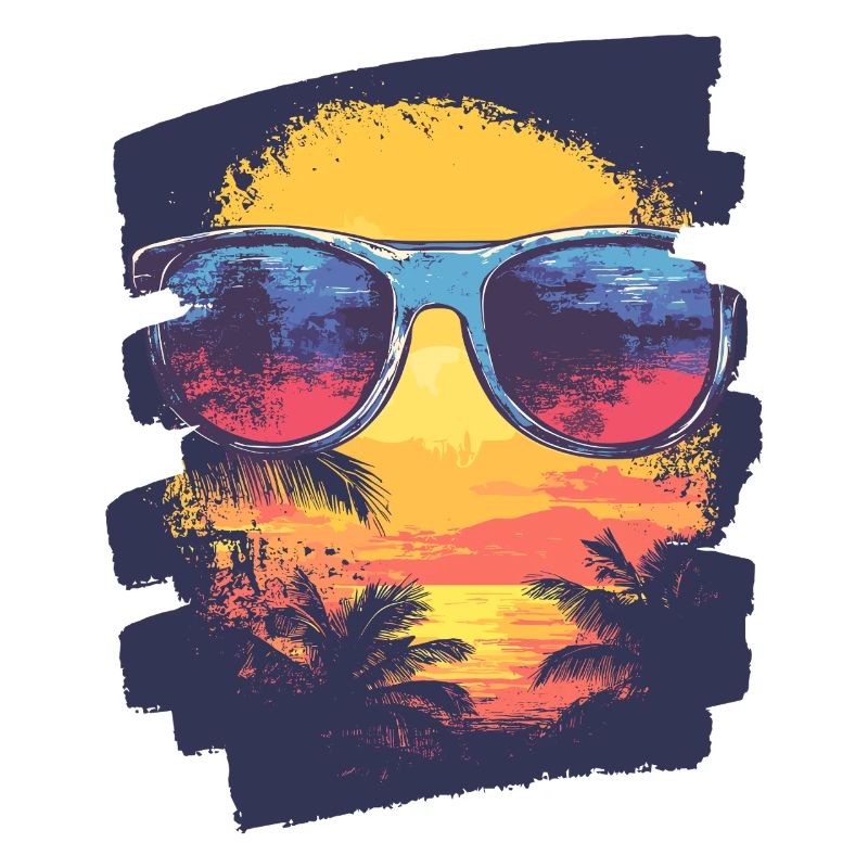 Sunglasses Summer Palm Trees