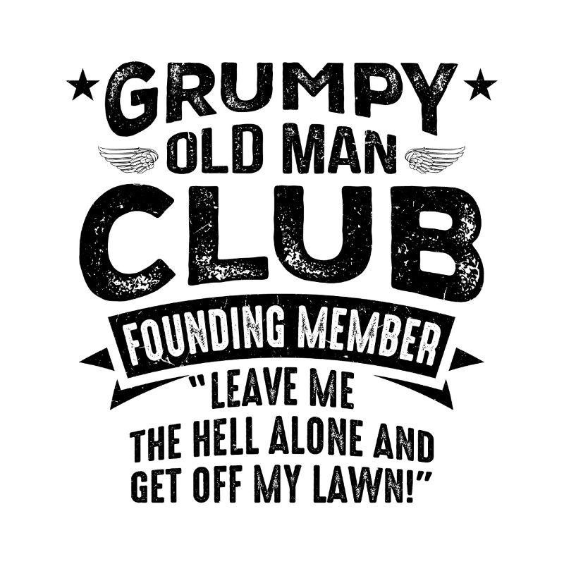 Mürrischer Alter Mann Grumpy