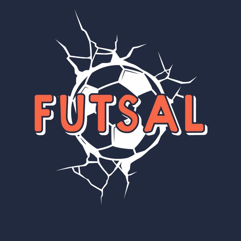Futsal Cracked Ball Bold Statement Athlete Gear