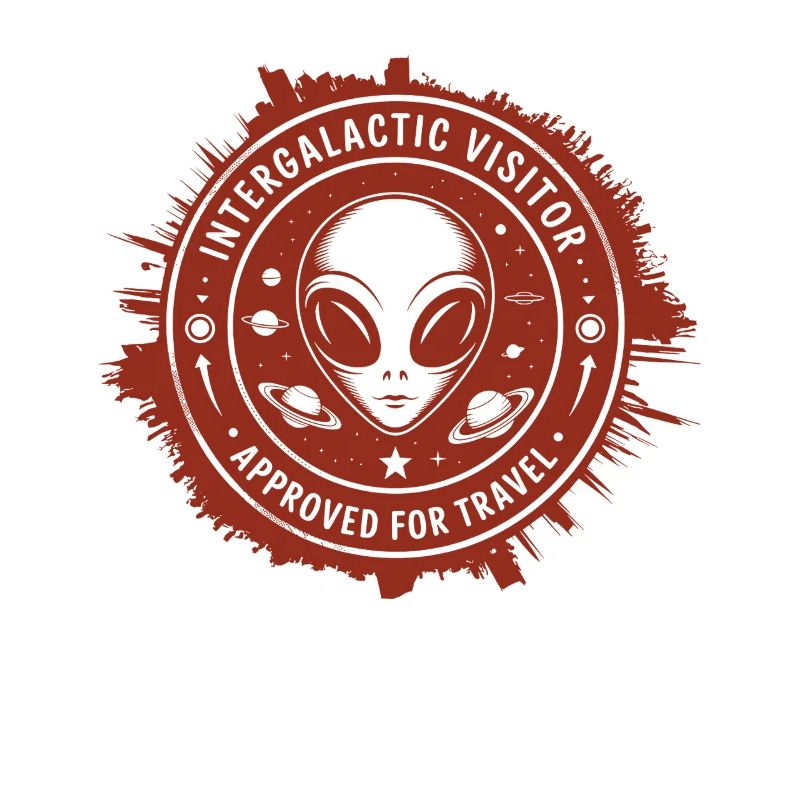 Intergalactic Visitor – Stamp Design from Space