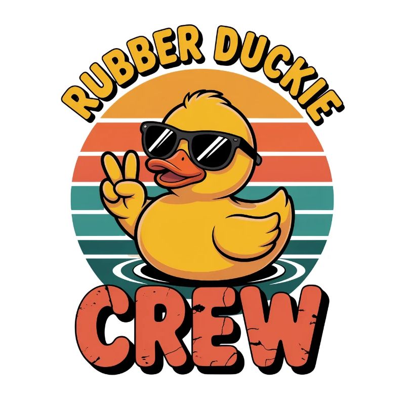 Rubber Ducks Crew Retro Yellow Rubber Duck