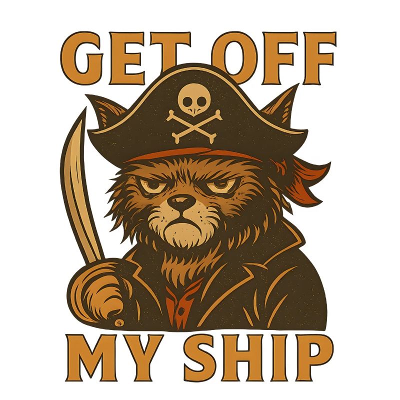 Get off my ship – Pirate Cat