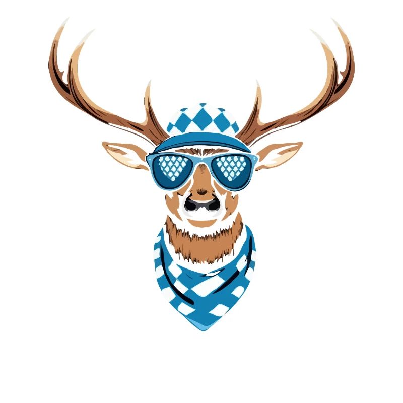 Alpen Hirsch Servus Hirschgeantler Tracht Oktober