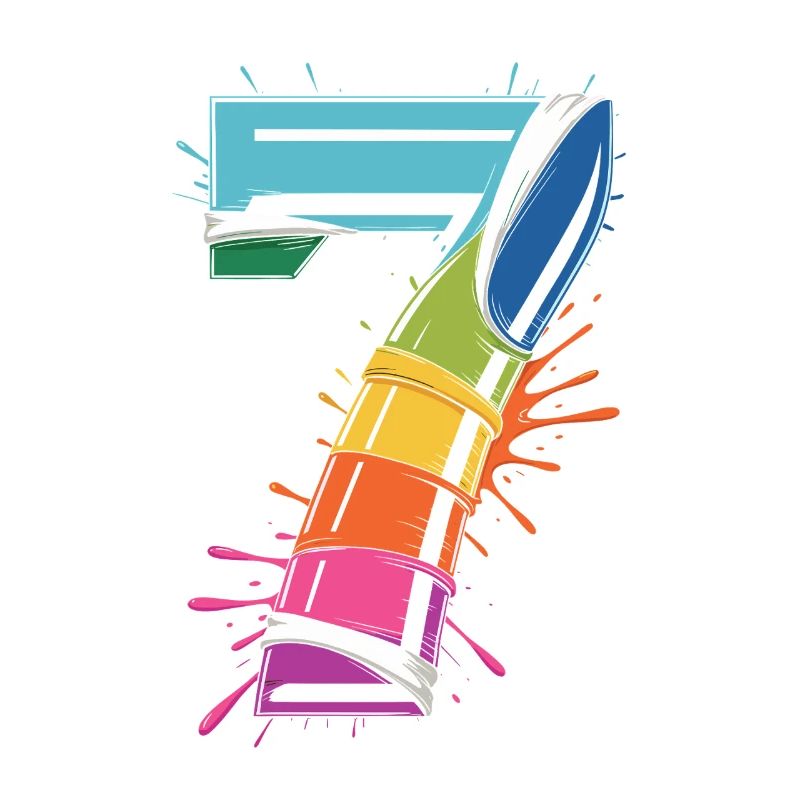 Regenbogen7 Spritzdesign