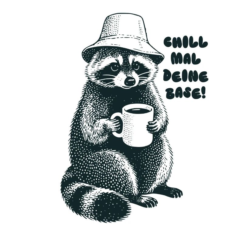 Chill mal deine Base - Waschbär