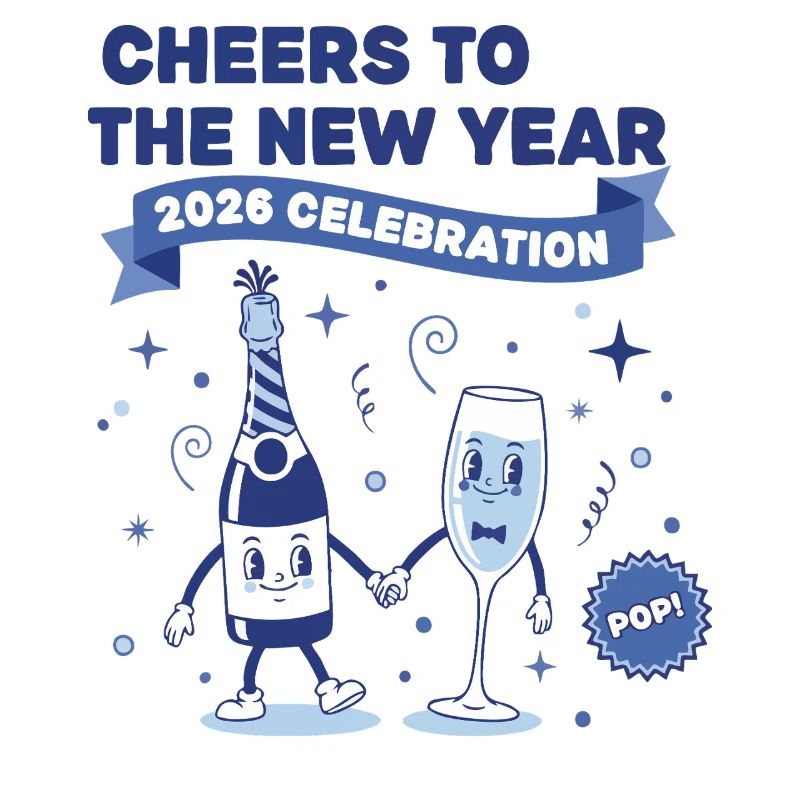 Prost auf die Neujahrsfeier 2026