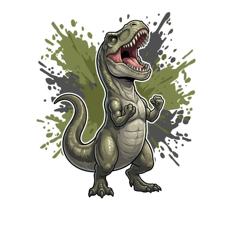 Motif du T Rex de combat