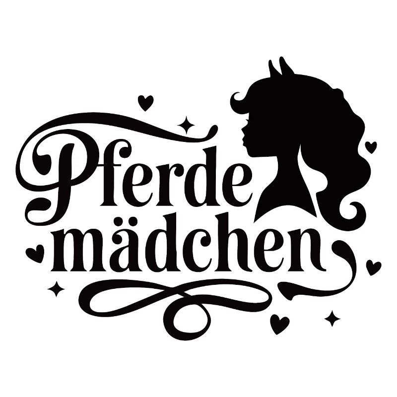 Pferdemädchen - Mädchen liebt Pferde
