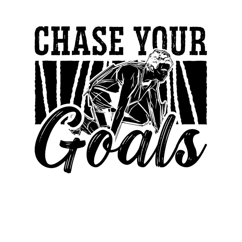 Poursuivez vos objectifs Sprinter de course de triathlon rétro