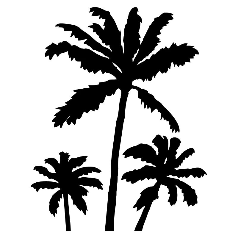 Coucher de soleil Palm Silhouette
