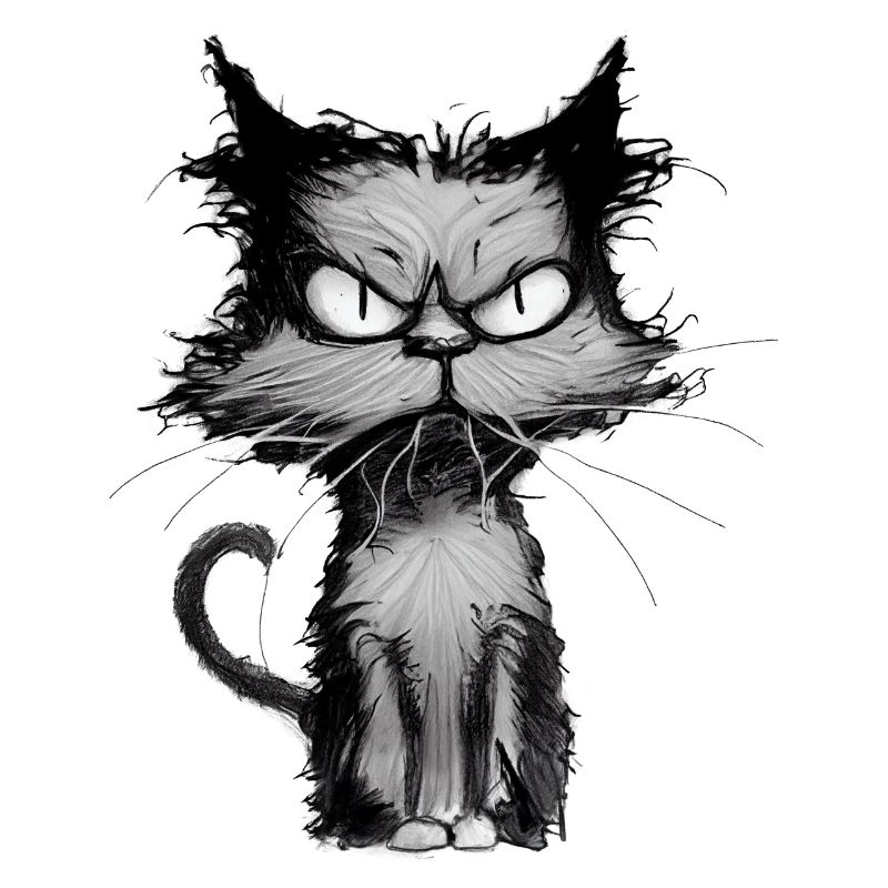 kleiner grumpy Kater