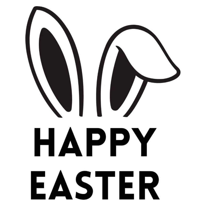 Joyeuses Pâques - avec des oreilles de lapin