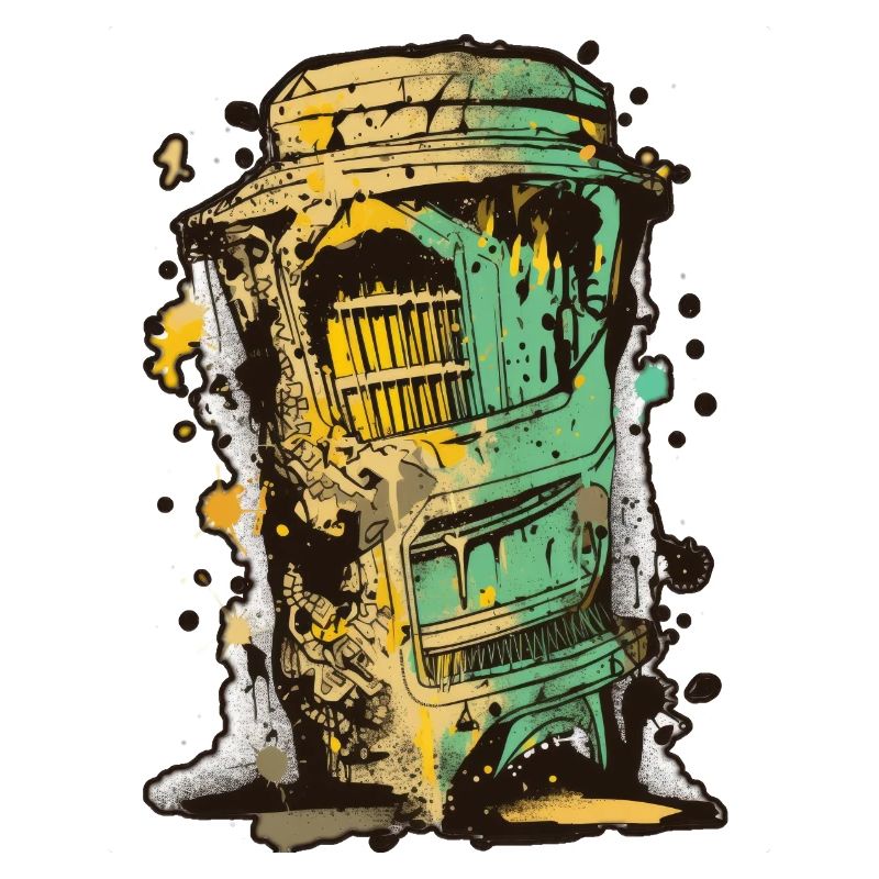 Abstract vector grafitti design , low palette