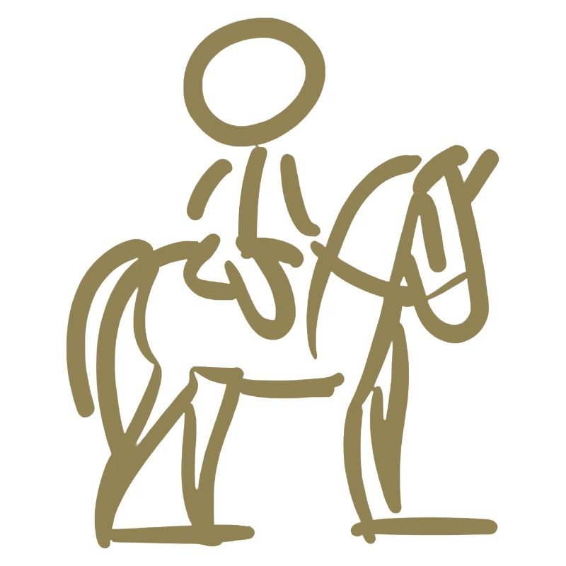 Rider op Perd Minimalist Style