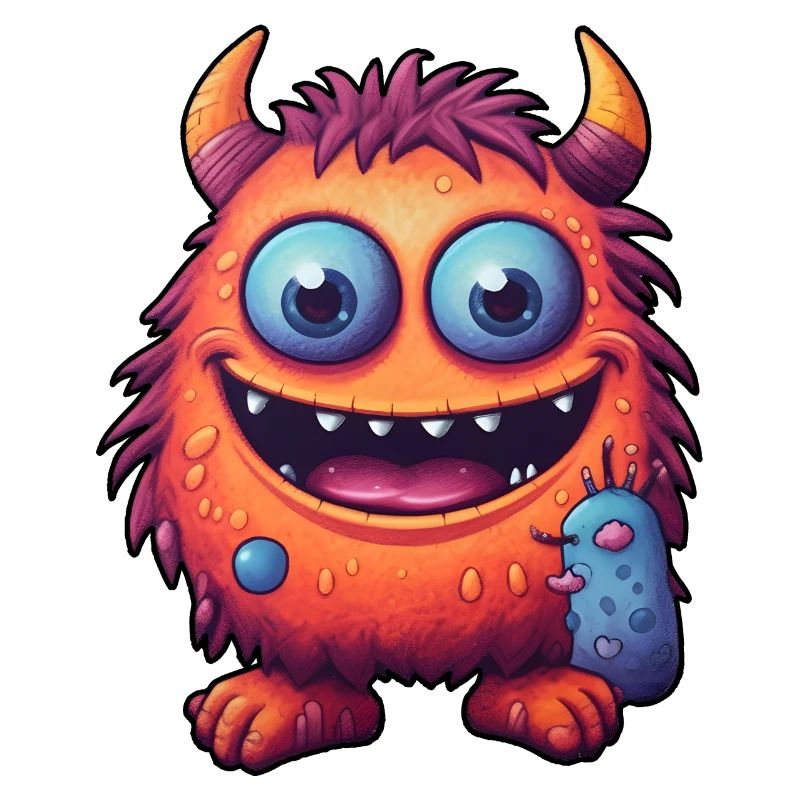 Petit monstre « Trippel » dans le style comique