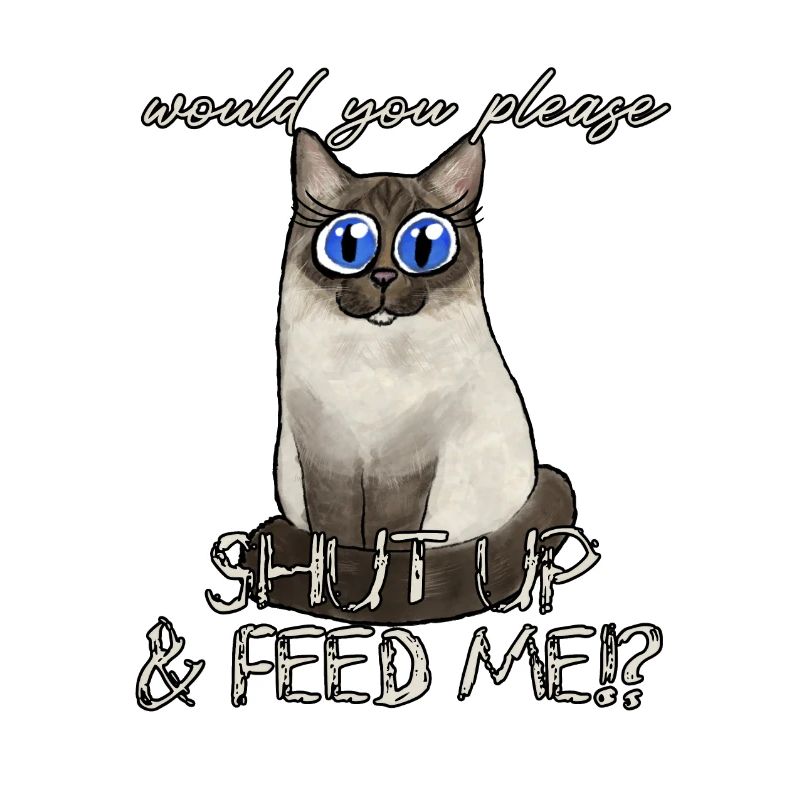 Chat affamé