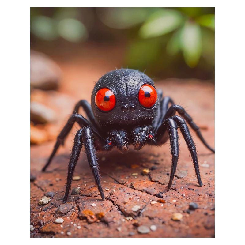 super süße australische Tier Redback Spinne