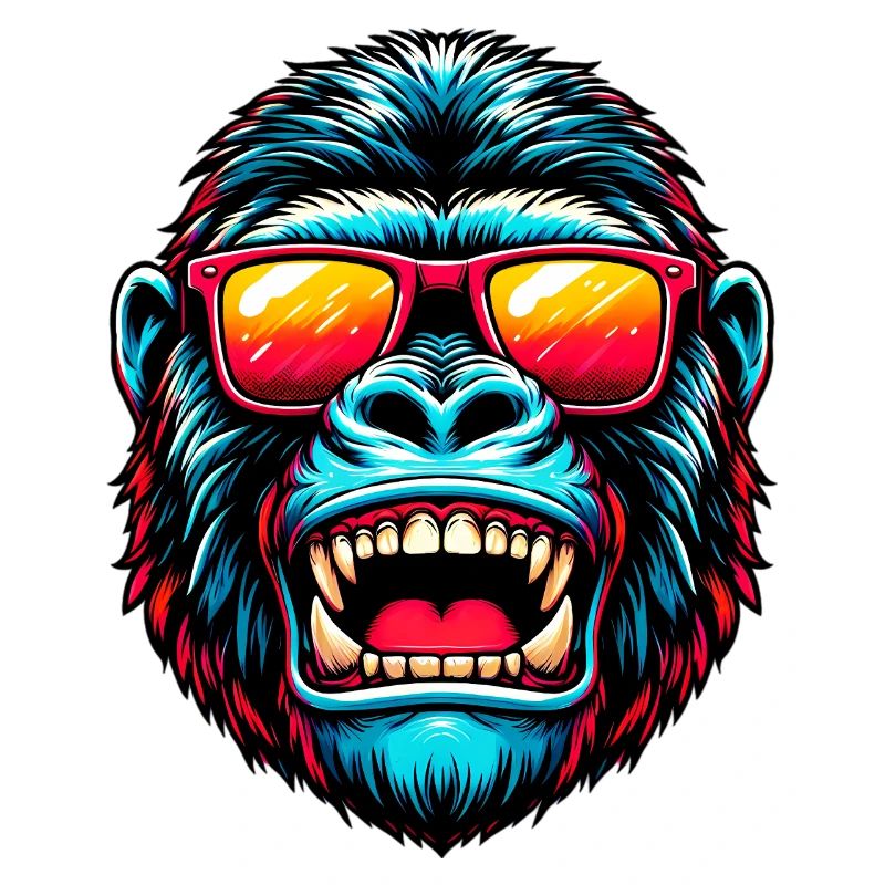 Gorillas with sunglasses
