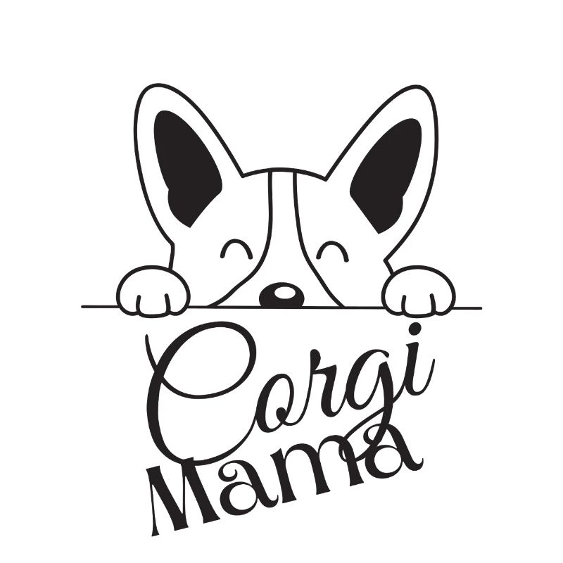 Corgi Mama Peek Design