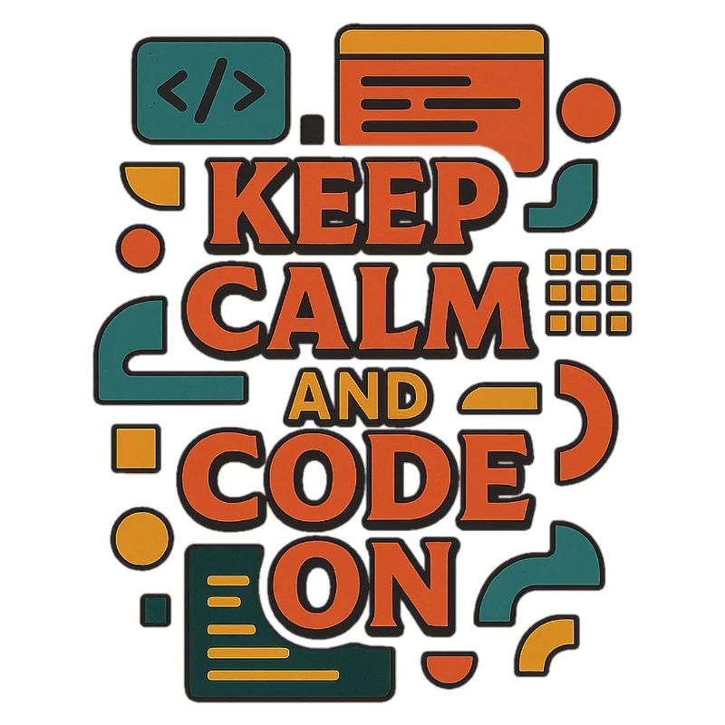Keep Calm and Code On – Funny Coder Shirt