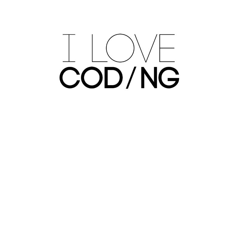 J'aime programmer la profession de code de programmeur