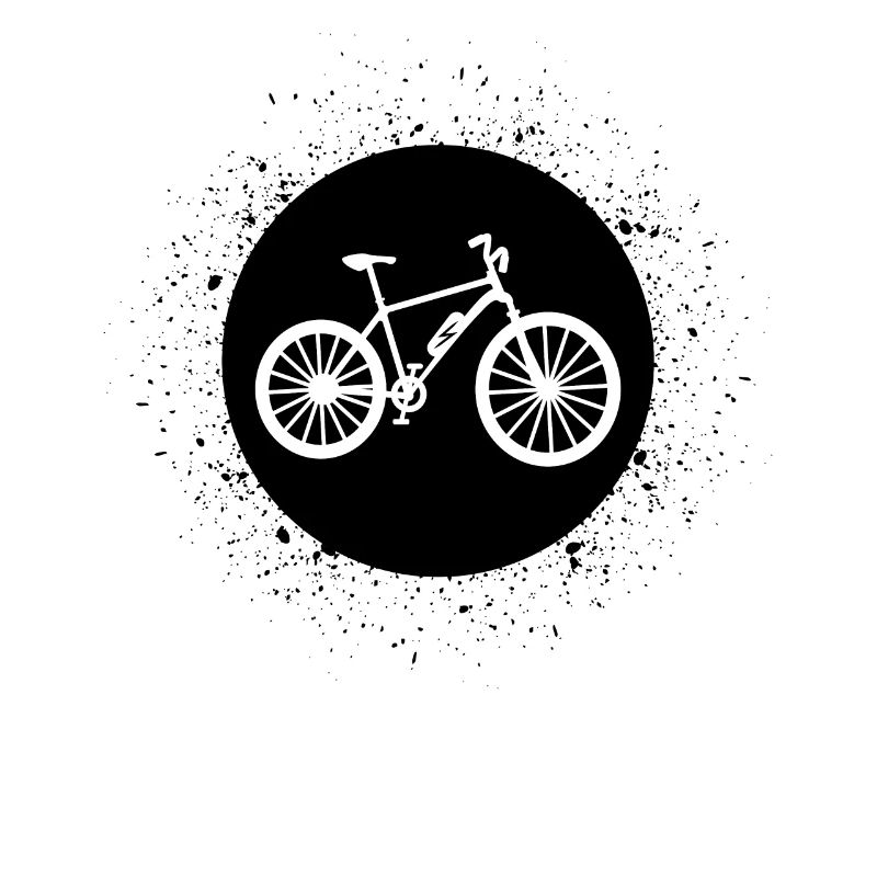 Circle with Splash and ebike -