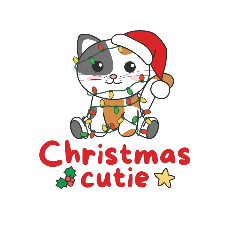 Chat de Noël Chats Mignon de Noël