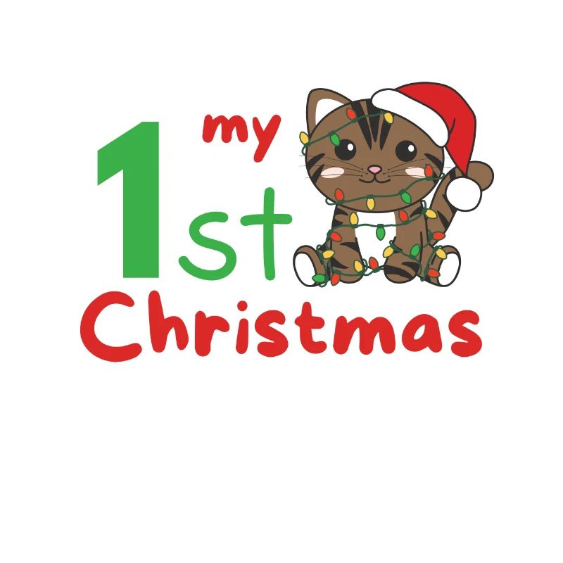 Chat de Noël Chats mon 1er Noël