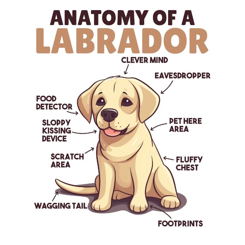 Hunde Erklärung Anatomy eines Labrador