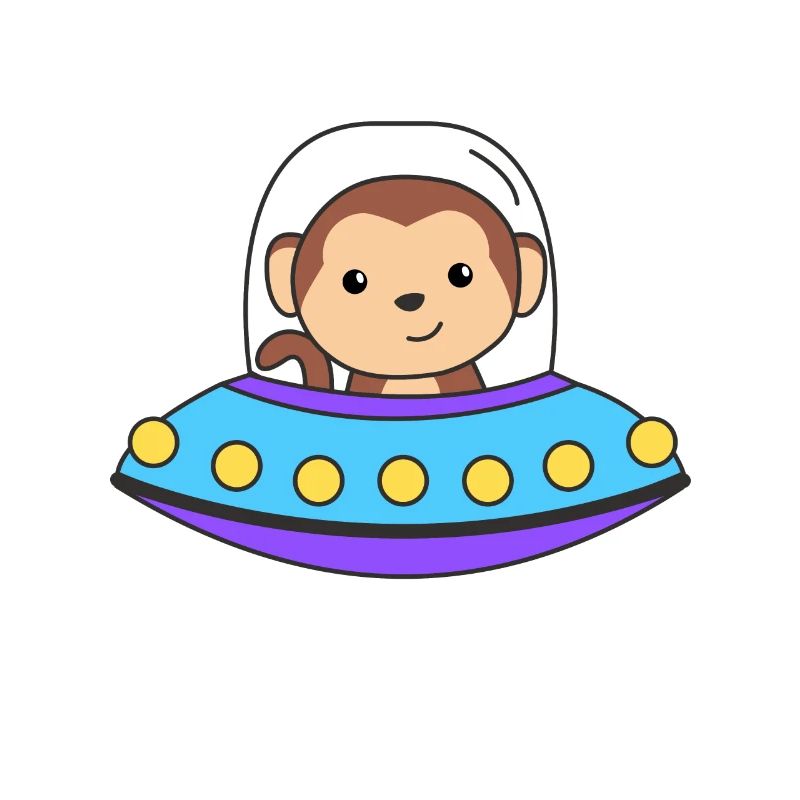 Monkey UFO Space Universe