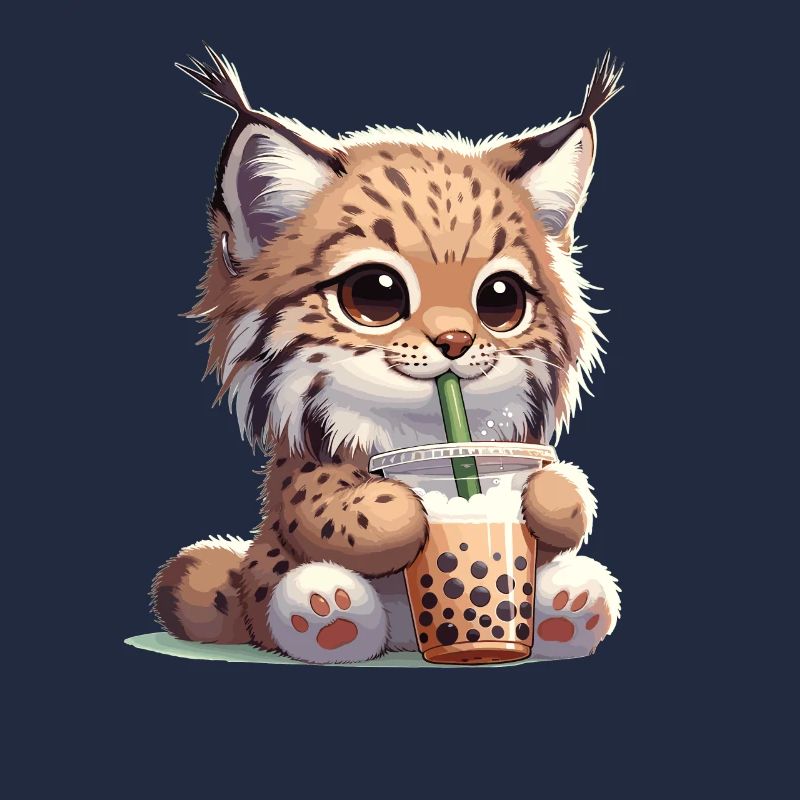 Kawaii Luchse Bubble Tea Boba Luchs