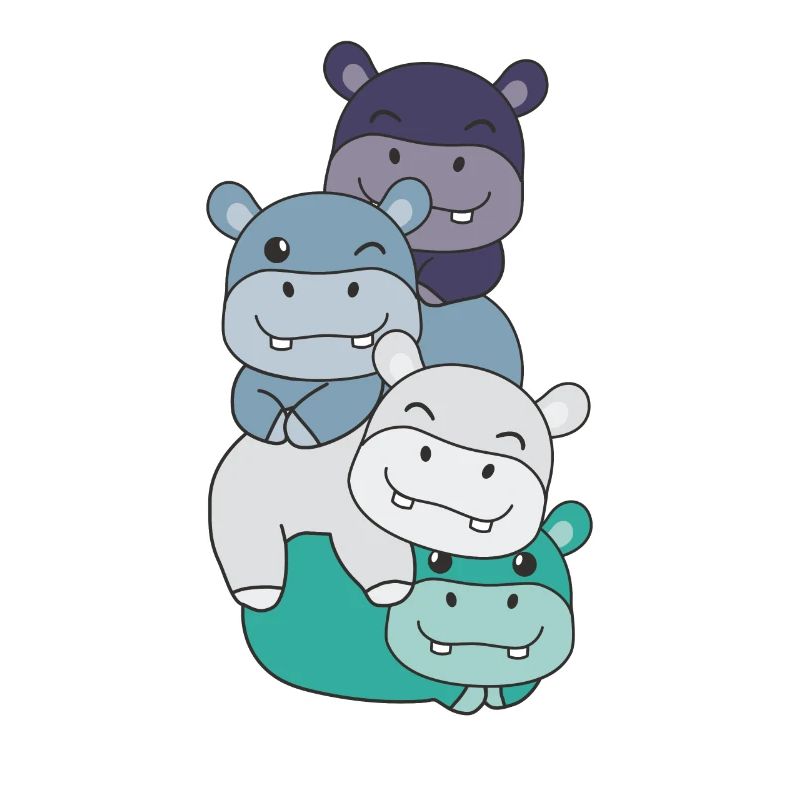 oriented aroace Flag Pride LGBTQ süße Hippo