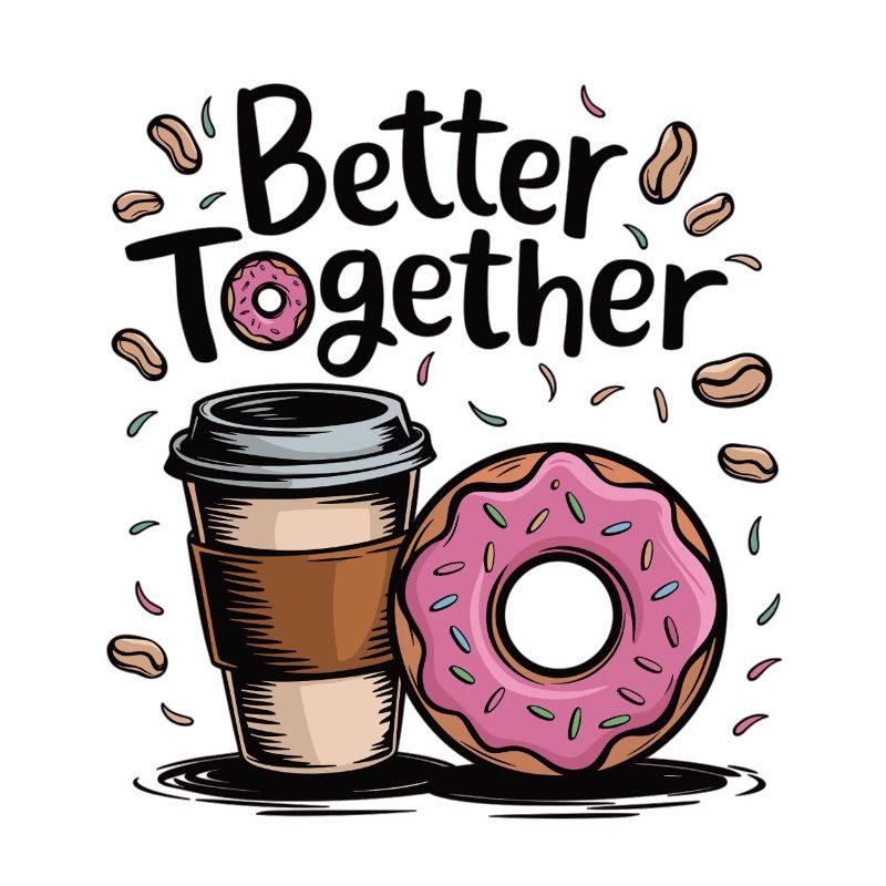 Coffee and donut – better together