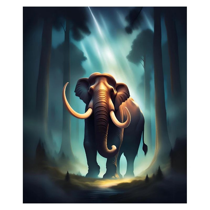 Mammut im Wald