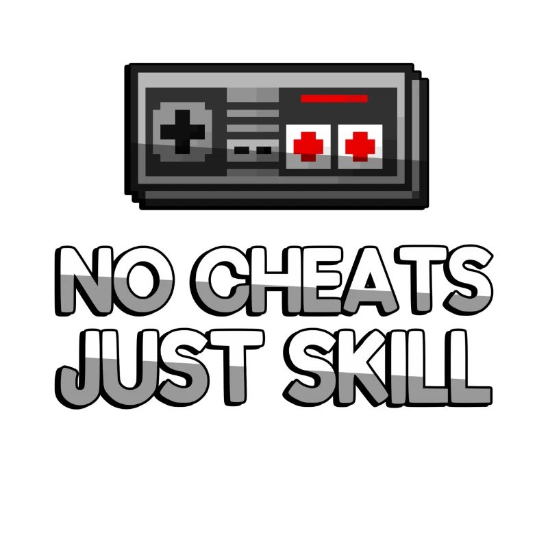 NO CHEATS JUST SKILL + NES Controller - Gaming