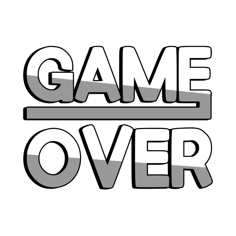GAME OVER (White) - Gaming