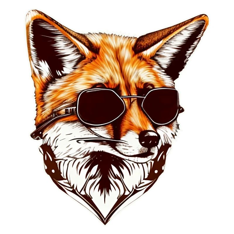 Fuchs cool mit Sonnenbrille
