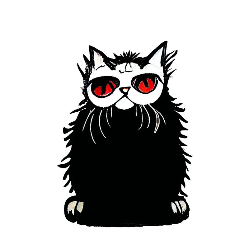 Graffiti de chat persan
