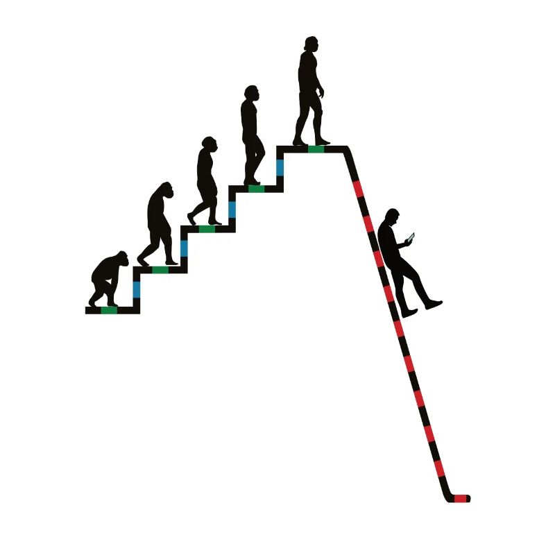 Evolution Richtung Abgrund