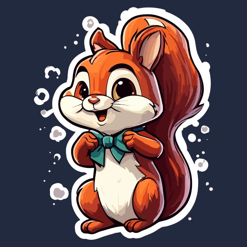 Eichhörnchen / Tier / Nagetier / Waldtier / Comic