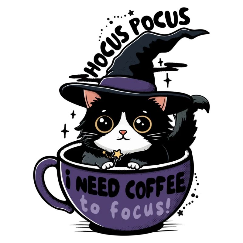 Coffee Witch Cat