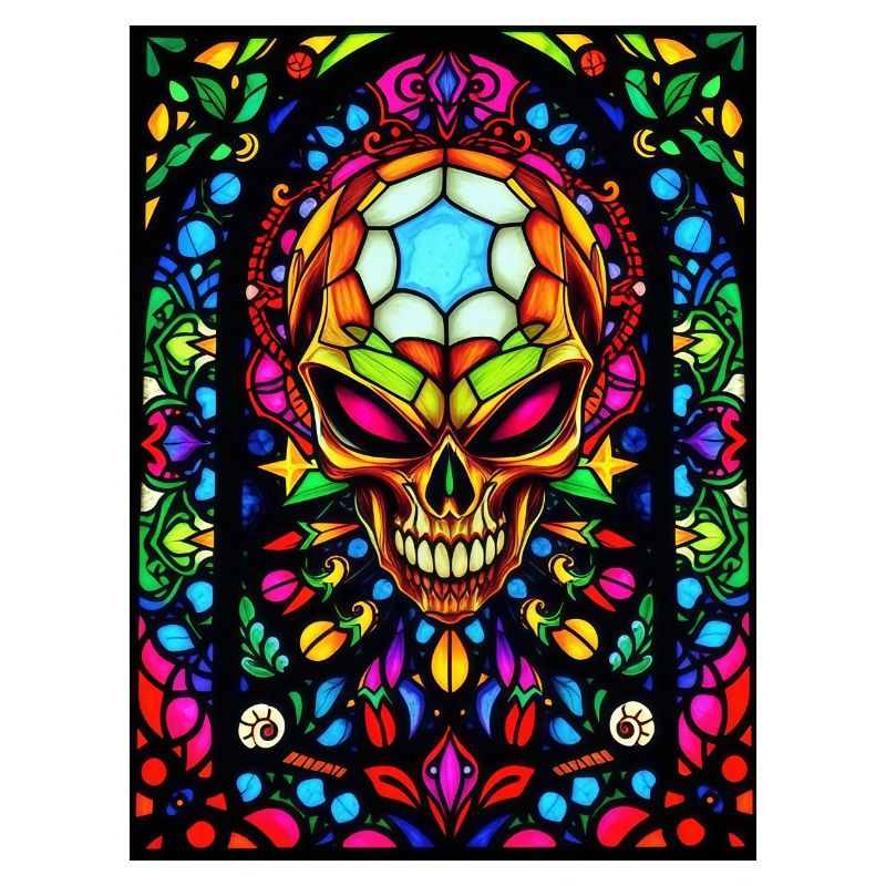 Skull Glasfenster