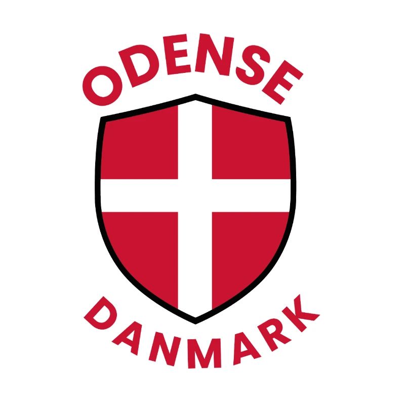 Odense Denmark Flag Crest