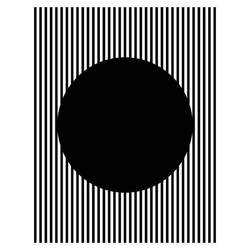 Black circle shape design