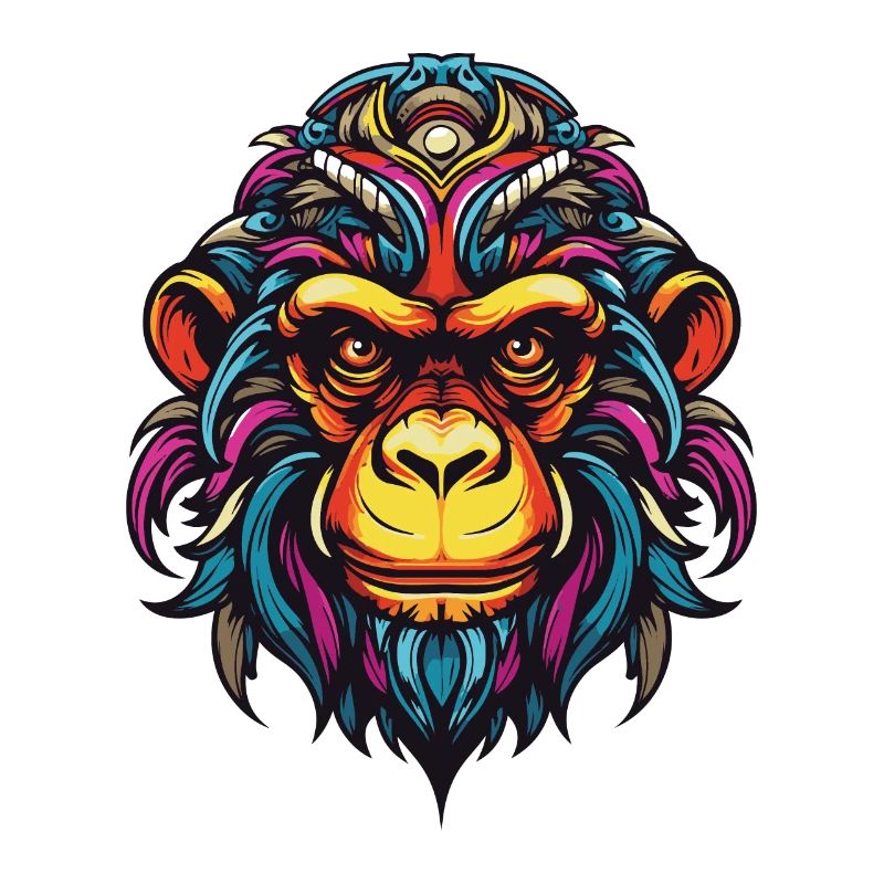 Affe Kopf
