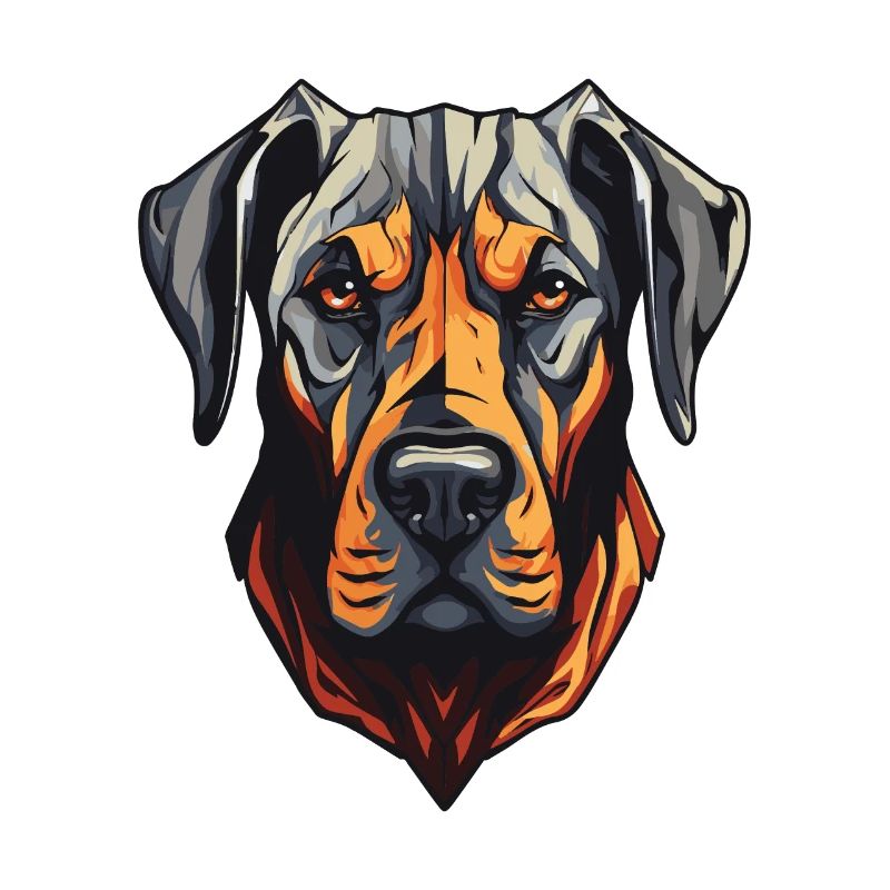 Great Dane Hund Kopf