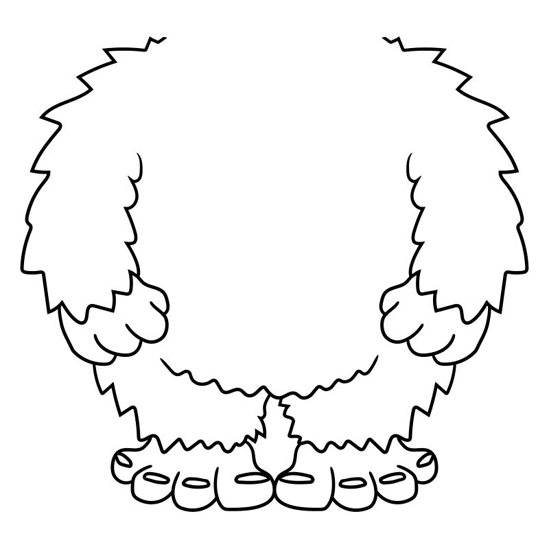 disguise halloween yeti kostuem without head koerp